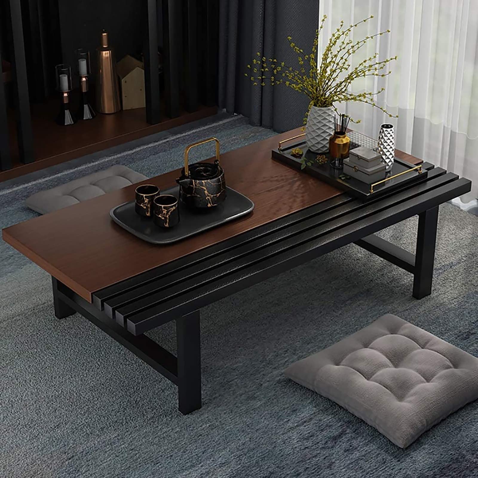 ZZJDMY Coffee Table, Low Table in Japanese Style / Dining Table