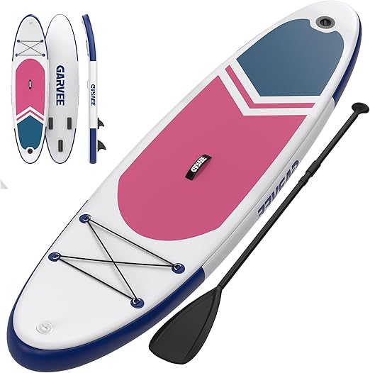 Inflatable Stand Up Paddle Board, 10'6"/11' Paddle Boards with Premium Accessories, Non-Slip EVA Deck, Ultra-Light Carry Bag Pump, SUP for Youth & Adults of All Skill Levels