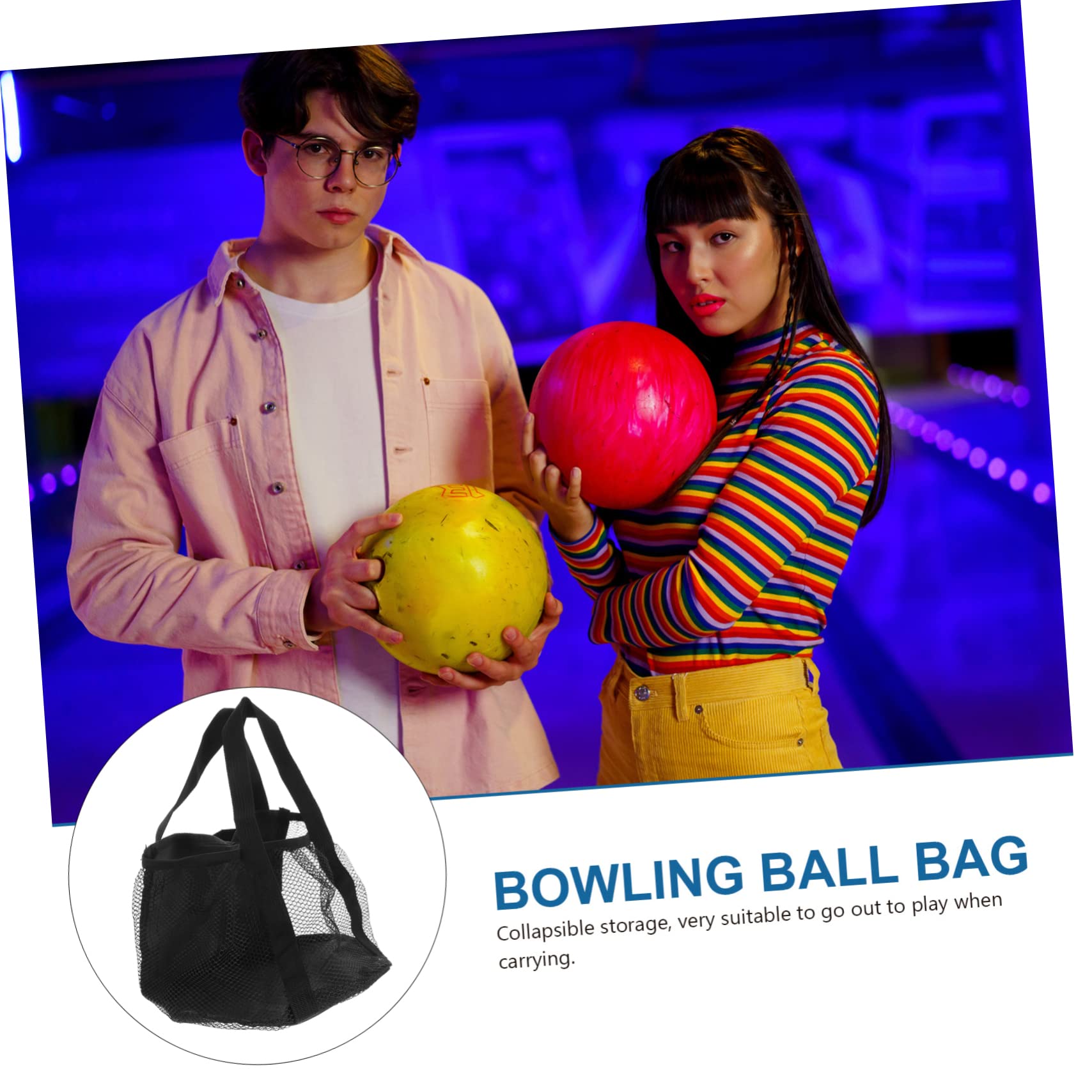 balacoo Single Bowling Ball Bag Holder Rolling Tote for Sports 's Practical Storage