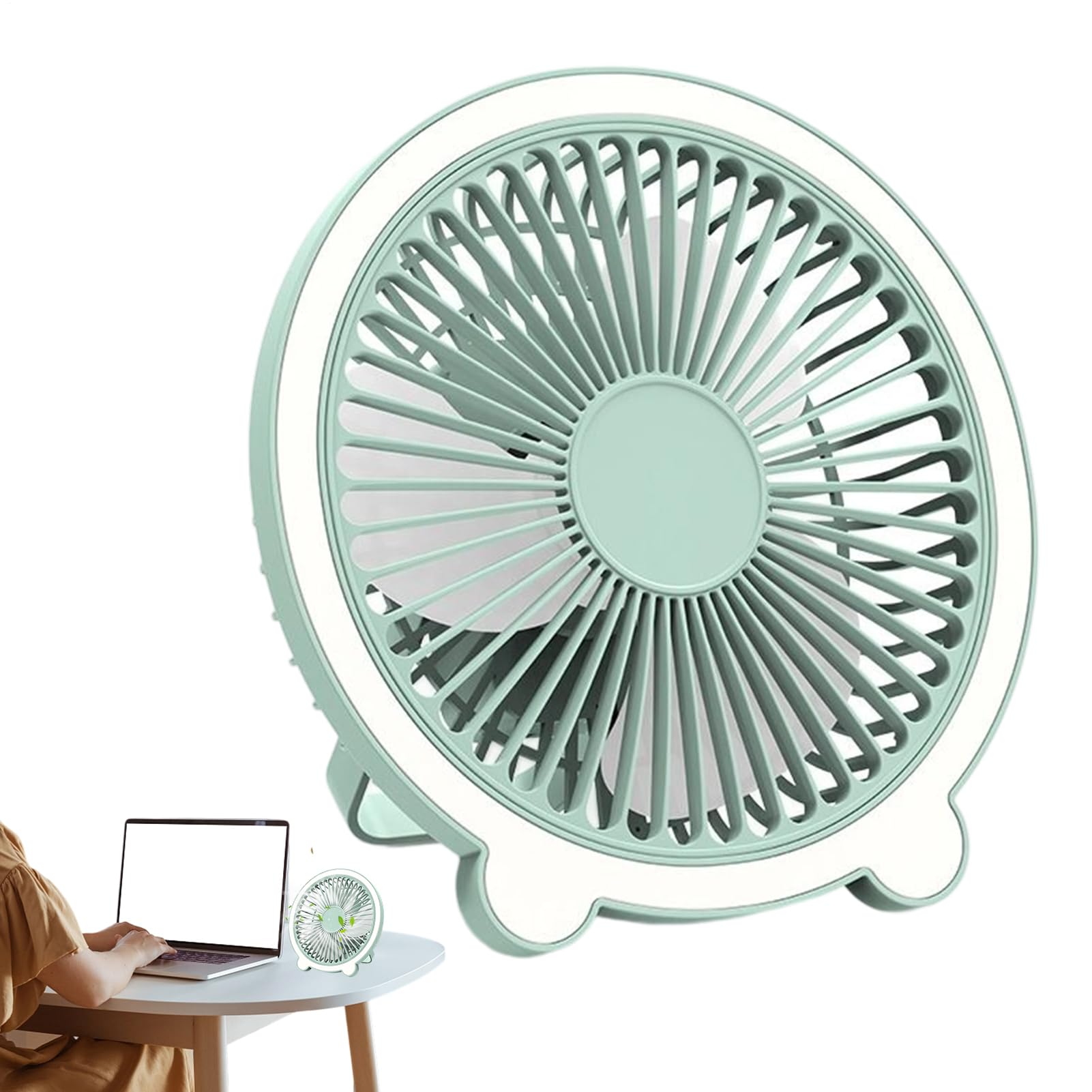 Ventilateur portable sans fil compact résolvant le manque d'air frais en voyage et dortoir chaud