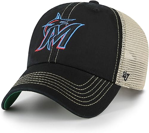 '47 MLB Trawler Team - Sombrero ajustable de malla de color para camionero, talla única para adultos