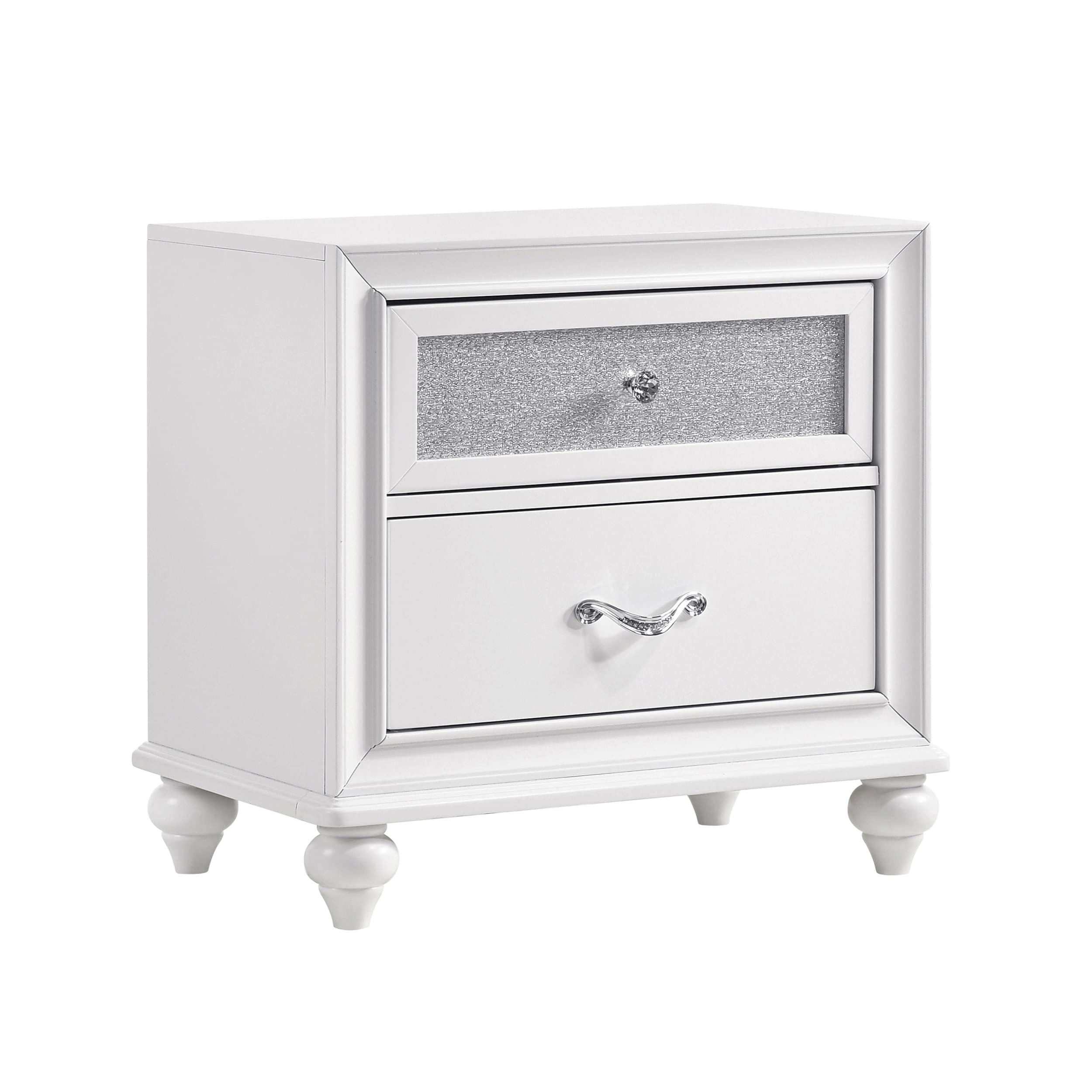 Coaster Barzini 2-Drawer Nightstand White