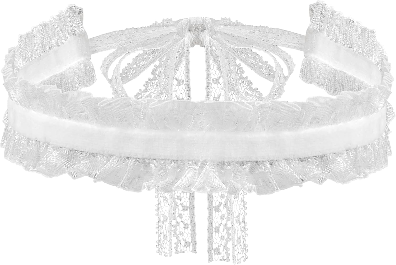 Sacina Gothic Lace Victorian Choker, White Black Choker for Women, Goth Necklace, Vintage Necklace, Christmas Jewelry Gift For Women