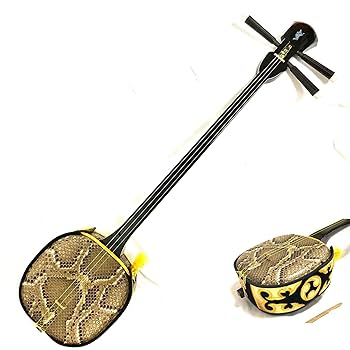 奄美玄三線、人工革 楽天市場】奄美三線 スタンダードセット 真壁型 黒塗り 人工皮