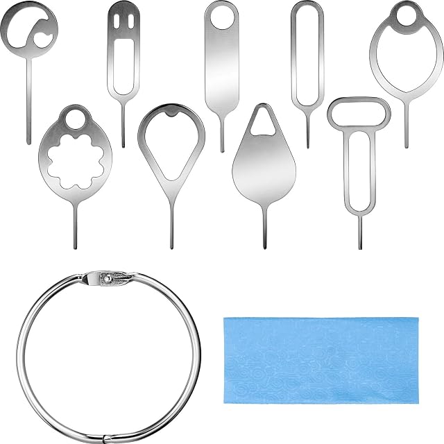 11 Pieces SIM Card Removal Tool - Card Tray Eject Pins Needle, Card Tray Pin Eject Removal Tool, Needle Opener Ejector, Tray Eject Pin Ejector, Needle Pin Remove