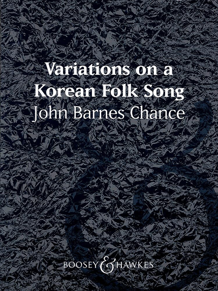 Variations on a Korean Folk Song: QMB 348. Wind band. Partition et parties.