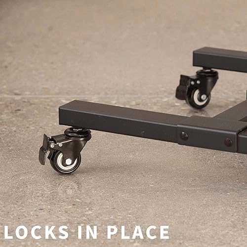 Miniatura 6 de VIVO - Soporte de TV de piso de altura ajustable, para pantallas planas de plasma, LCD o LED de 13 a 42 pulgadas Soporte de suelo portátil