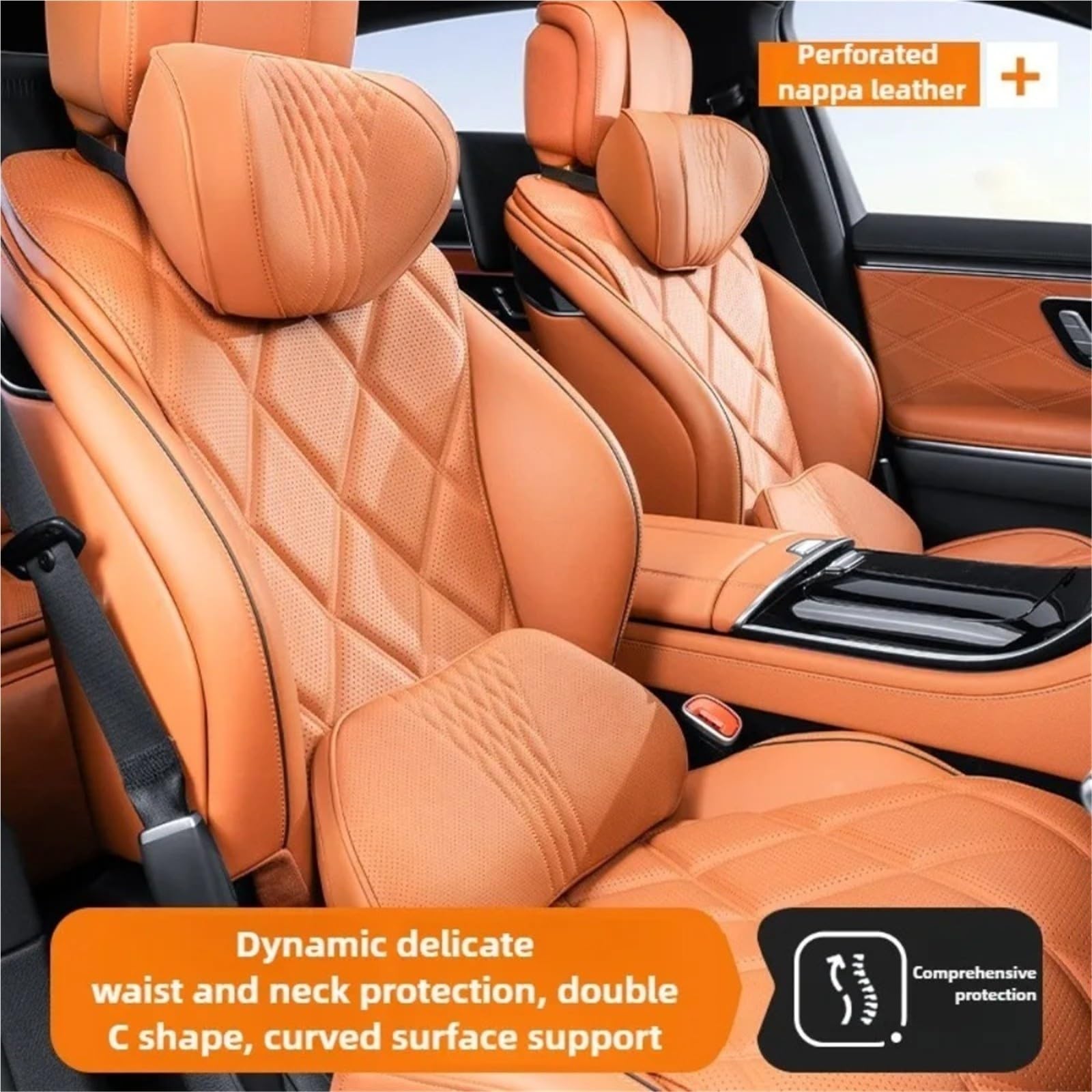 Poggiatesta Auto Morbido cuscino for il collo dell'auto in memory foam