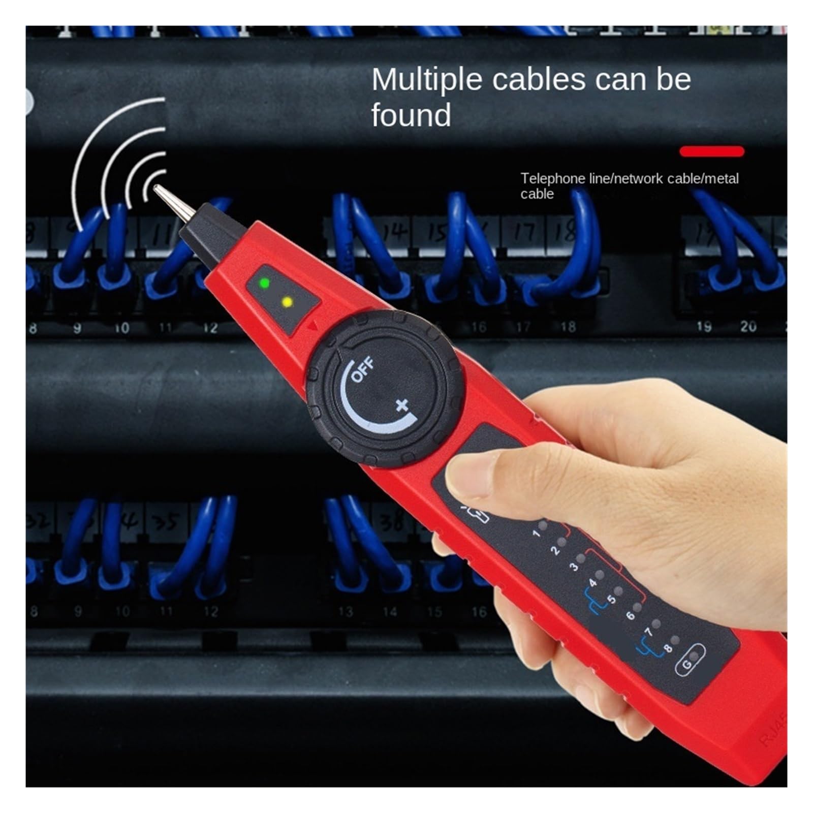 NF-810 Handheld-Multifunktions-Leitungsfinder, Poe-geladenes Netzwerkkabel, Telefonleitung, Leitungssuche, Leitungskabeltester Leicht Und Tragbar