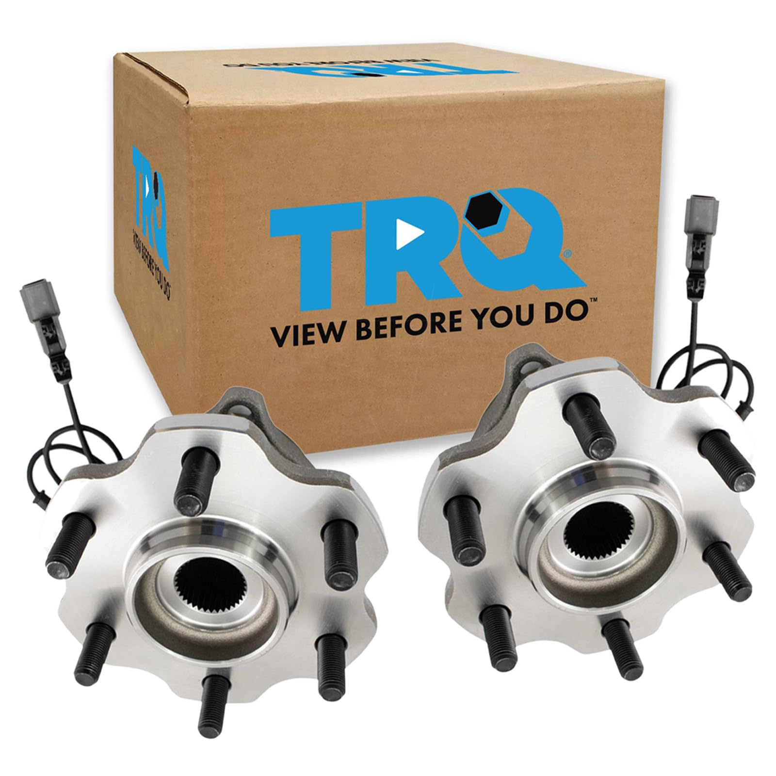 TRQ Rear Driver and Passenger Side Wheel Bearing and Hub Assembly Set 2