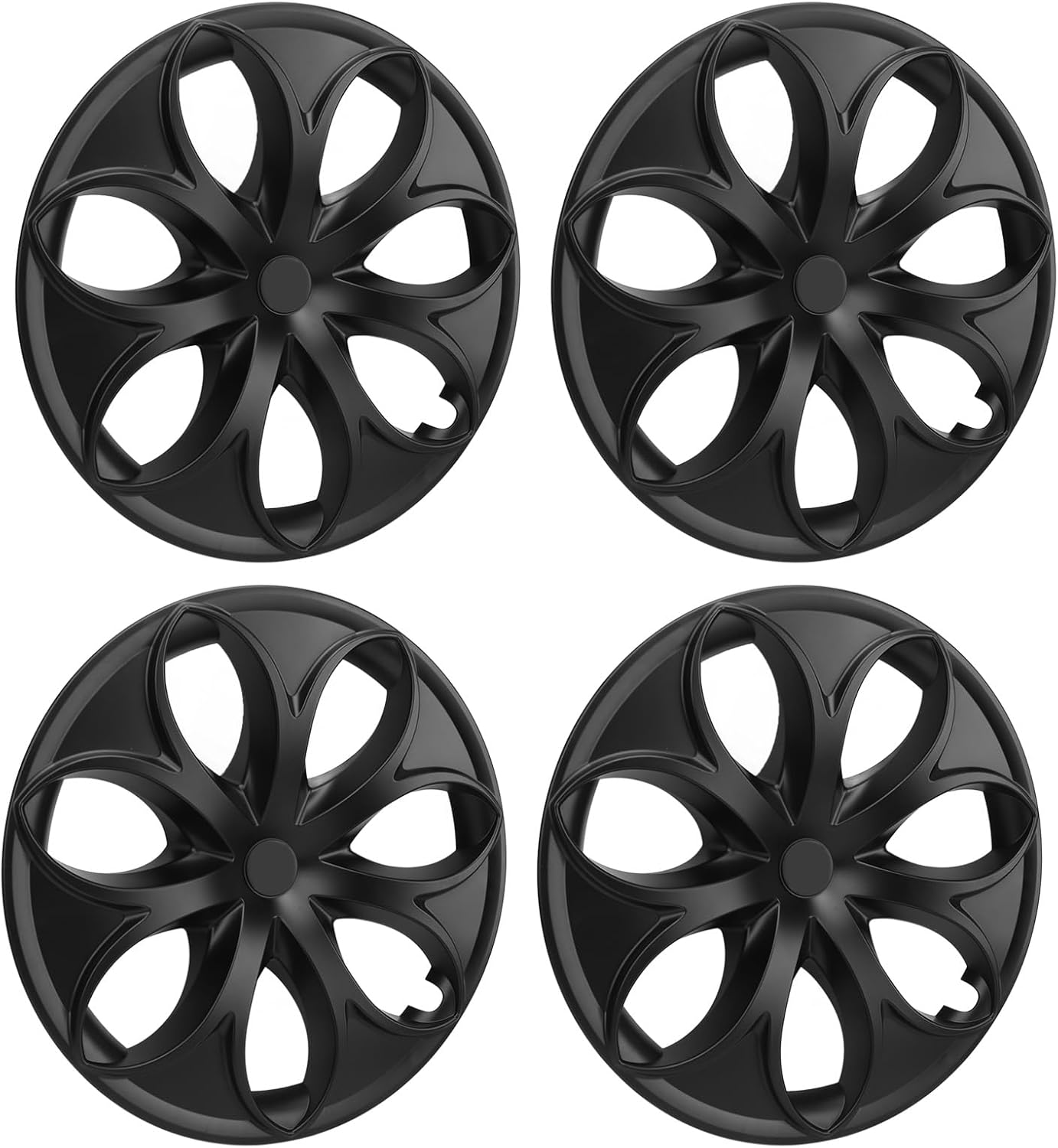 Amazon.co.jp Wheel Rim Cover, 19" Wheel Cap Matte Black High Strength Petal Style for Model Y