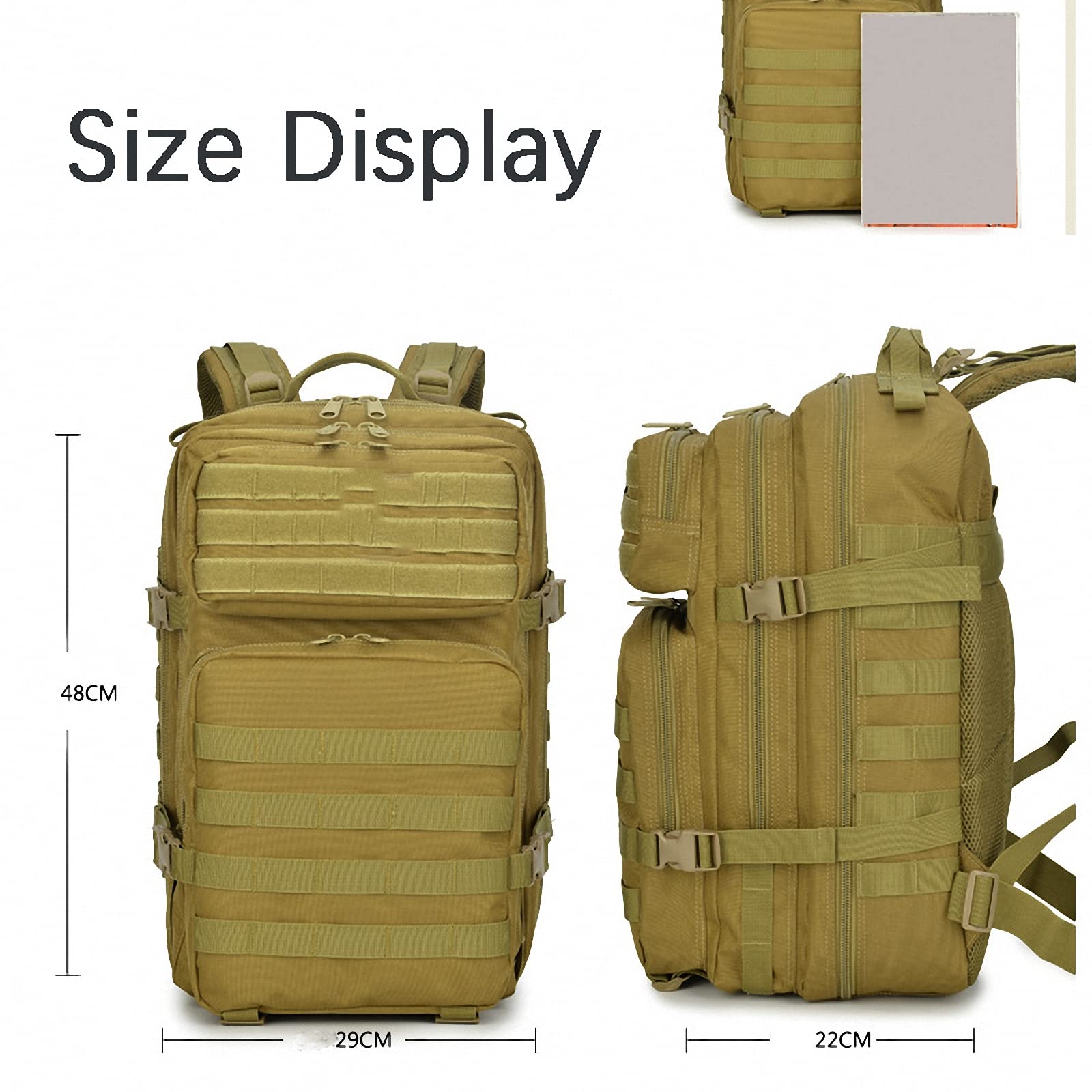 20L Outdoor Tactical Camouflage Survival Rucksack, molle Army Assault Field Daypack/Tasche/Pack,fürbergsteigen,wandern,Radfahren,Jagd,Camping,Sport packsack