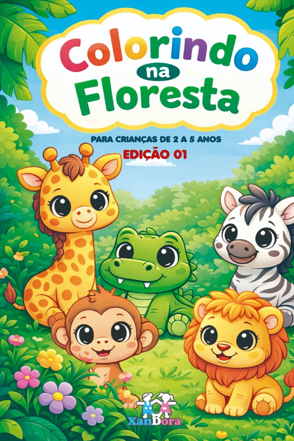 Colorindo na Floresta (Animais Fofos)