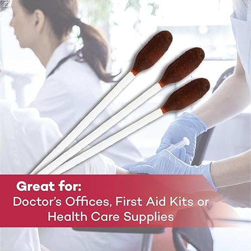 Miniatura 5 de Dealmed Povidone yodo 10% hisopos  Paquetes sellados individualmente perfectos para el cuidado de heridas y botiquines portátiles de primeros