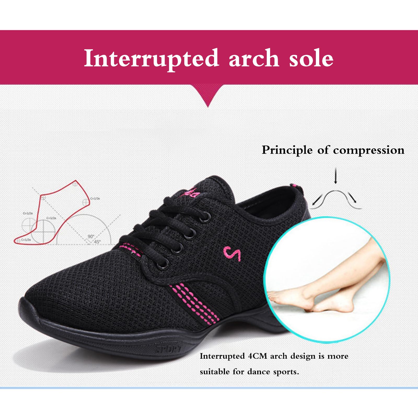 Chaussures De Danse Femme Chaussures De Danse Moderne Sport Basket