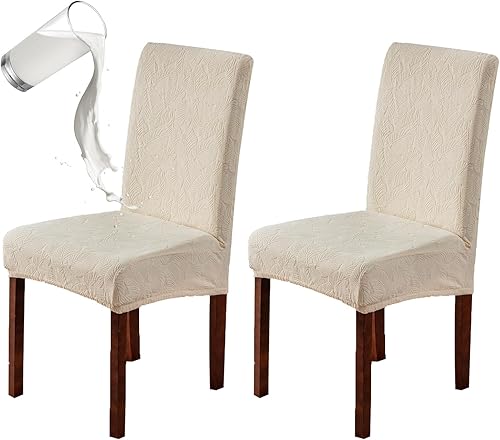 Vista 41 de Genina Fundas impermeables para sillas de comedor, fundas elásticas para sillas Parsons para comedor, cocina, funda protectora para silla