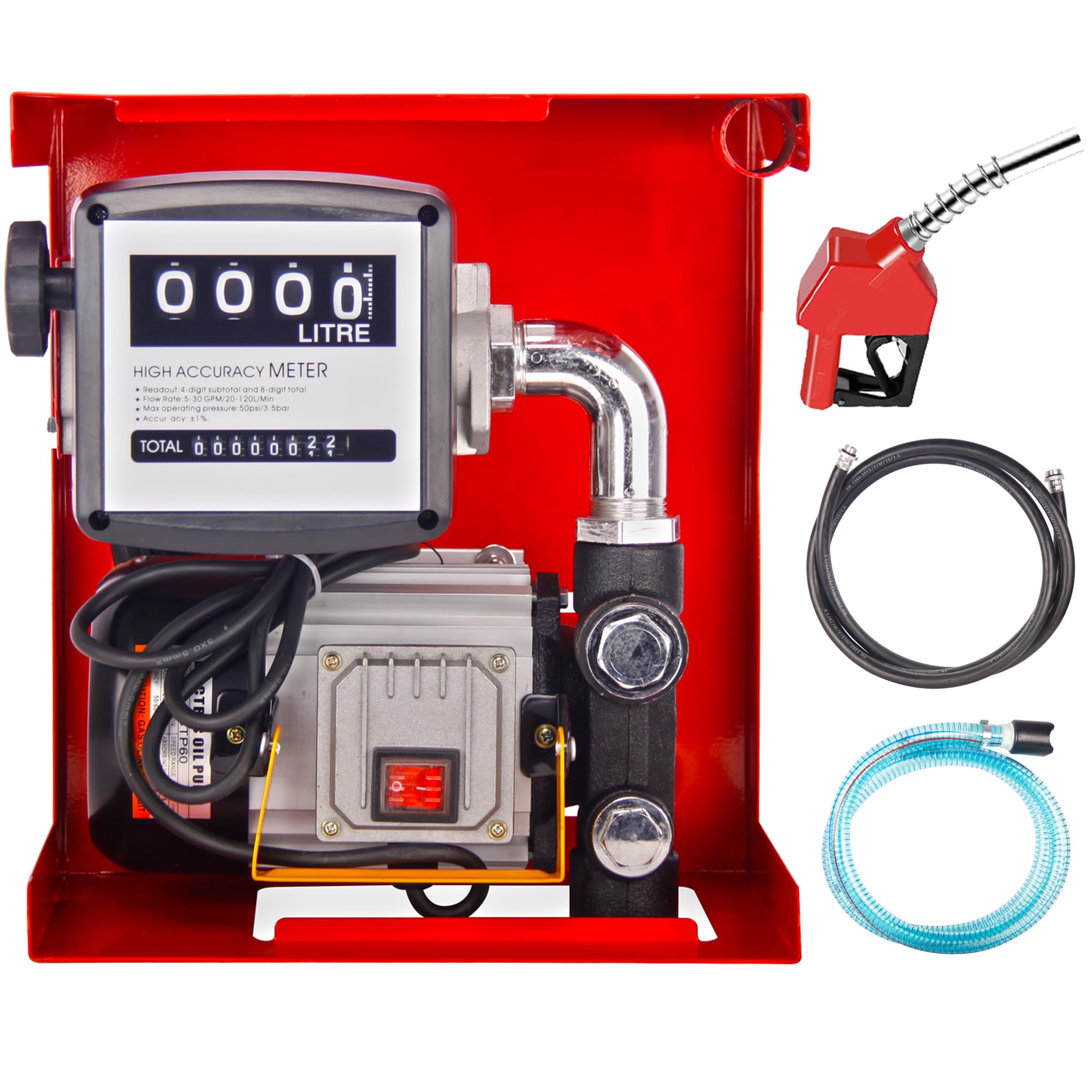 Pompe à Fuel Gasoil 220-230V 550W Autoaspirante 60L/min