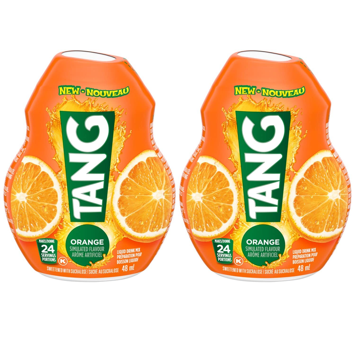 Tang Orange Liquid Drink Mix, 48ml/1.6 fl. oz. (Pack of 2) Shipped from Canada