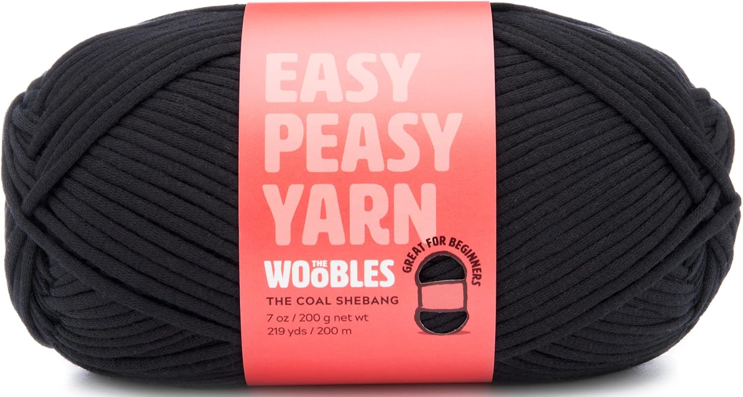 The Woobles Easy Peasy Yarn, Crochet & Knitting Yarn for Beginners with EasytoSee Stitches