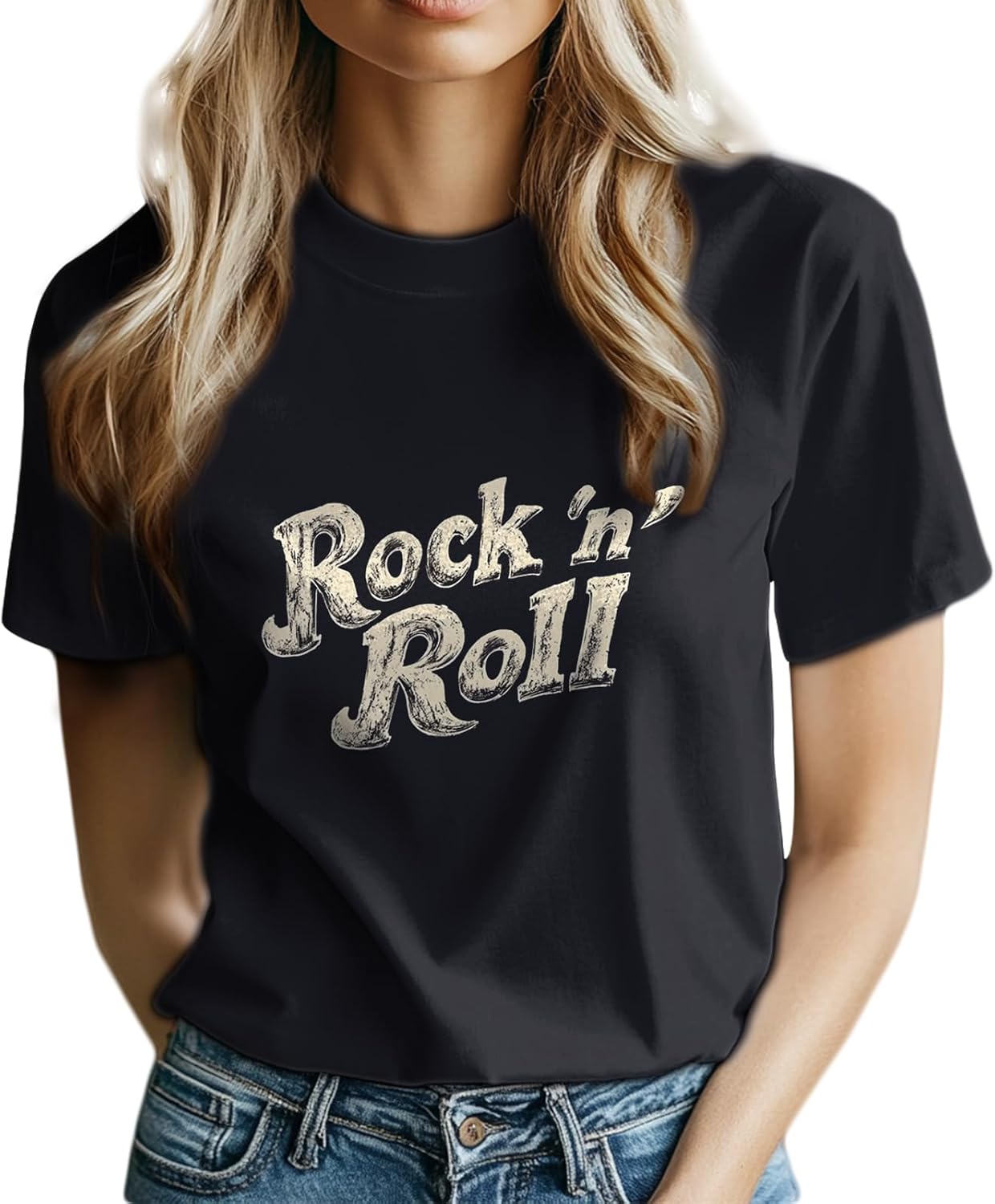 Tshirts Shirts for Women Crewneck Short Sleeve T-Shirt Trendy Casual Printed Outfits Summer Tops