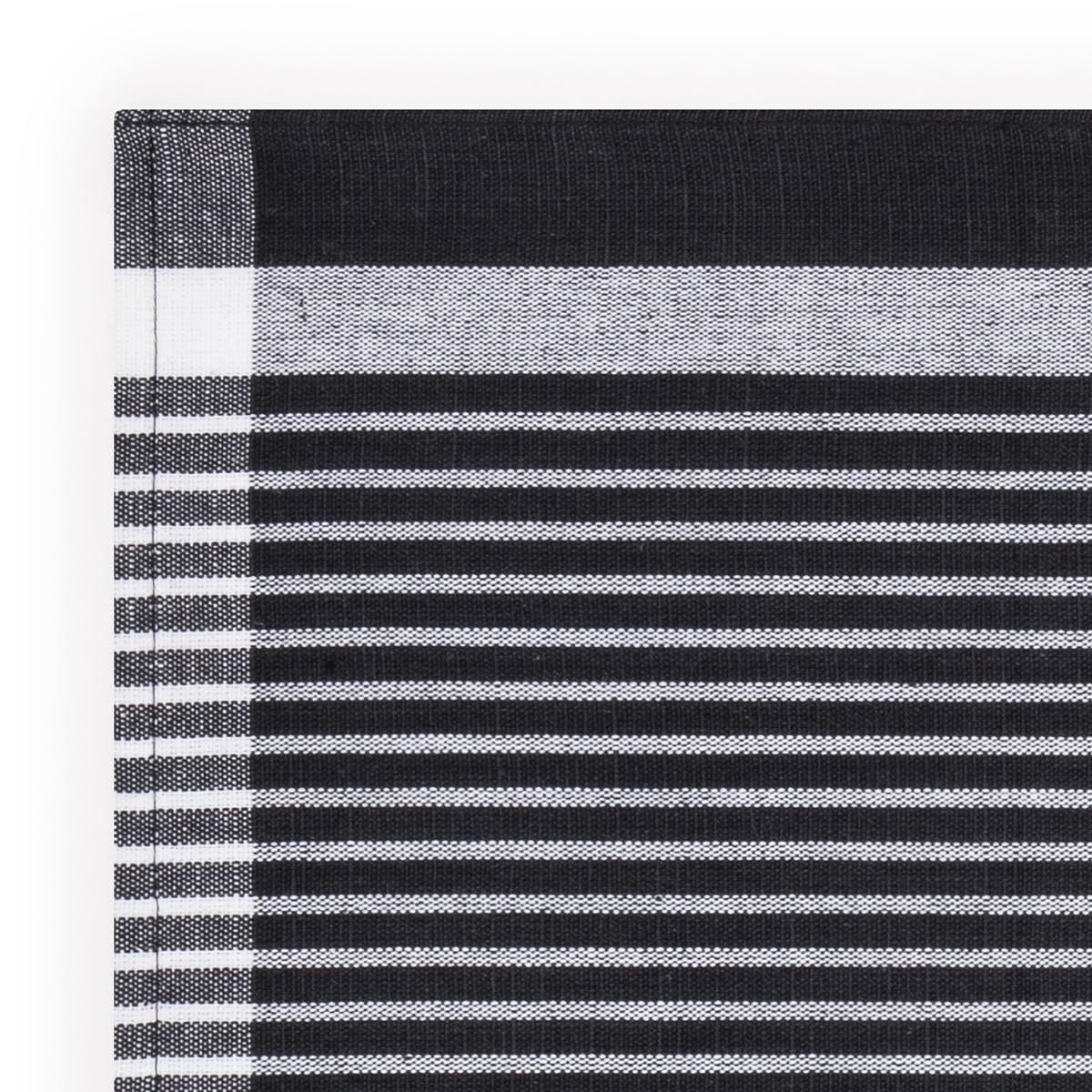 Ross - Exclusiv - 10 X Geschirrtücher - Baumwolle - Leinen - im Set (Schwarz)