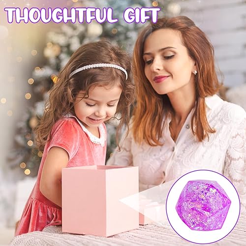 Miniatura 7 de Cubo de hielo antiestrés para mampostería, bolas estrujables para adultos y niños, cubo de estrés sensorial de azúcar de aumento lento, bola de