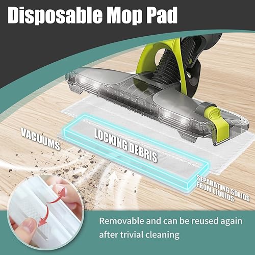 Miniatura 6 de EGR Almohadillas de repuesto reutilizables de microfibra compatibles con trapeador Shark Vac Mop VM252 VM200 VC205 VM250 QM250 VM190, repuestos de