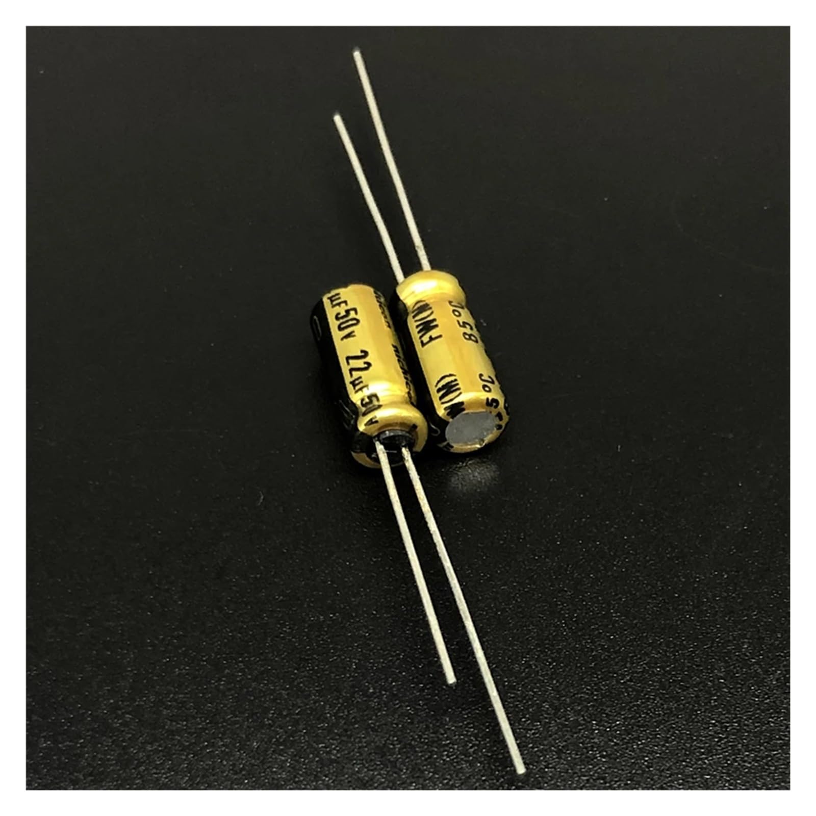 Capacitor 22uF 50V pour éliminer les parasites audio et stabiliser la tension 10pcs