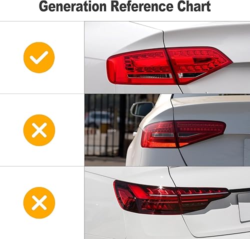 Miniatura 9 de Acmex Alerón de maletero real compatible con A4 B8 2009-2012, estilo V High Kick Duckbill (estilo negro brillante)