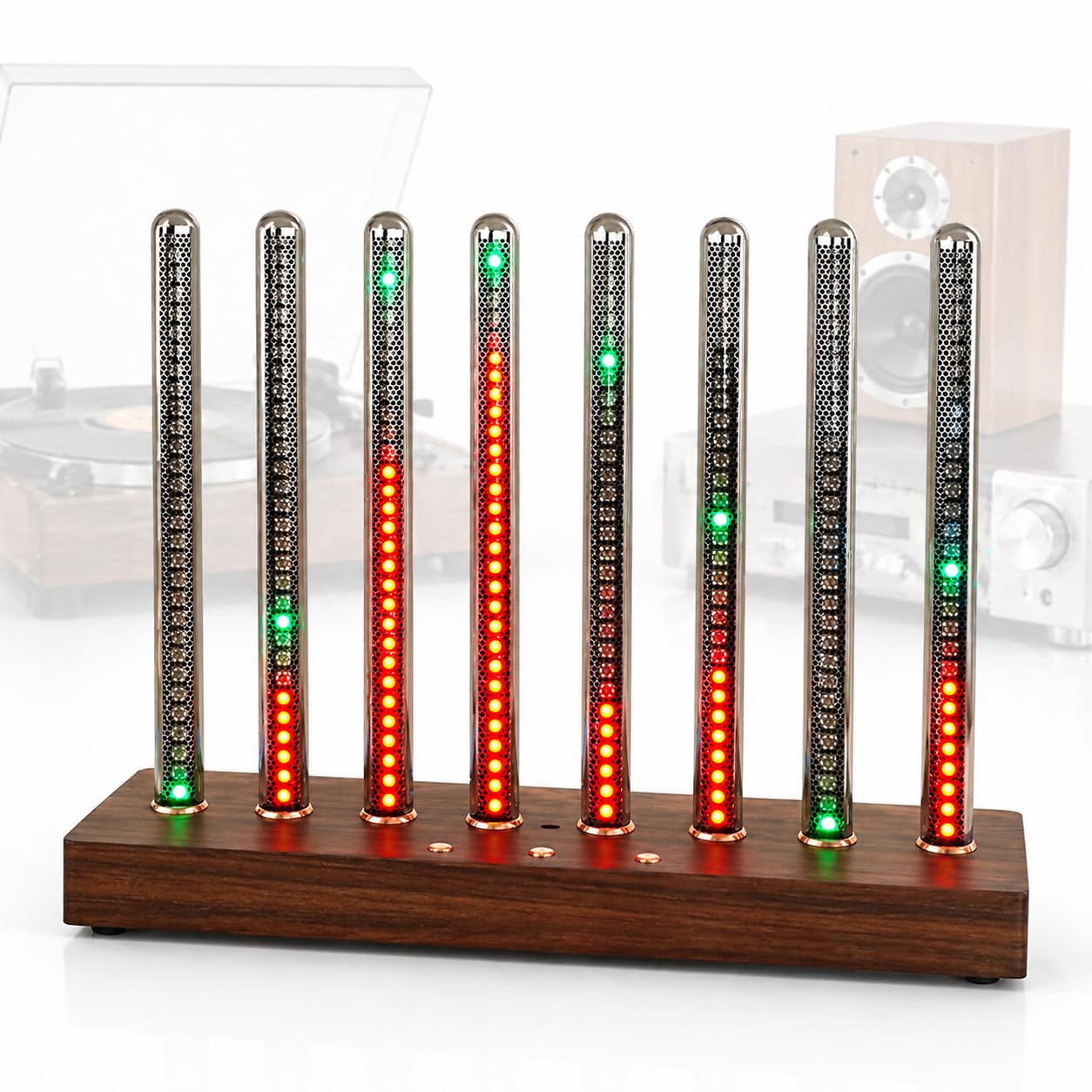 TsoLay Sound Pickup Spectrum Lamp, Music Spectrum Visualizer with Nixie Tube, 6 Dynamic Light Modes, Audio Interface, Voice-Activated LED Music Visualizer for Studio, Gaming Room, Desktop Decor
