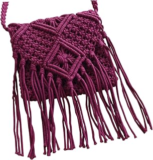 Bolsa Crossbody Para Mulheres Bolsa Boho Sling Bolsa Crossbody Boho Crossbody Em Crochê Com Franjas Bolsa Messenger Com Franjas Bolsa De Ombro Com Franjas Bolsa Crossbody Em