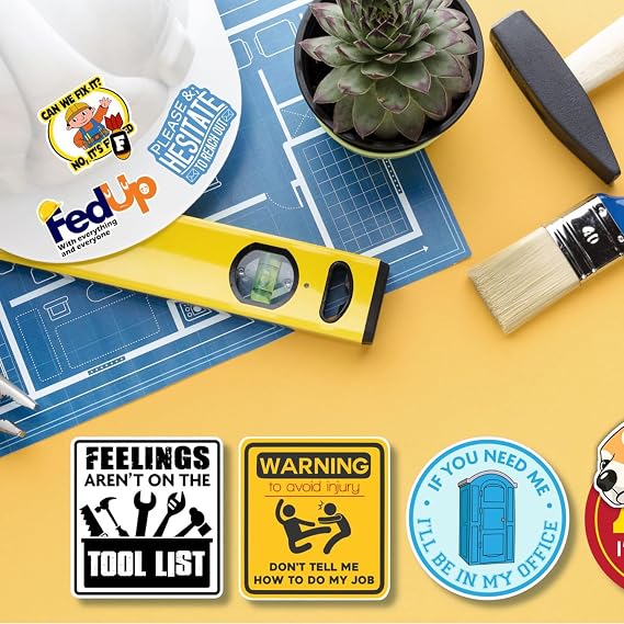120 Pcs Funny Stickers for Adults, Scrapbook Stickers for Kindle | Prank Hilarious Sticker Pack | Waterproof Cool Sticker for Laptop, Hard Hats, Sarcastic, Scrapbooking Decals