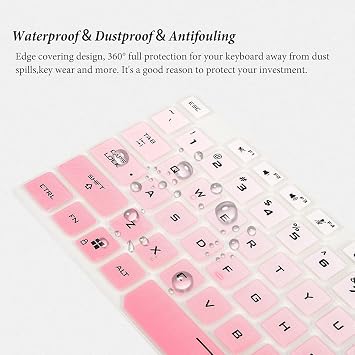 ASUS TUF Gaming Keyboard Cover - Fits A15 and A17 Laptop - 15.6 & 17.3 - Gradient Pink