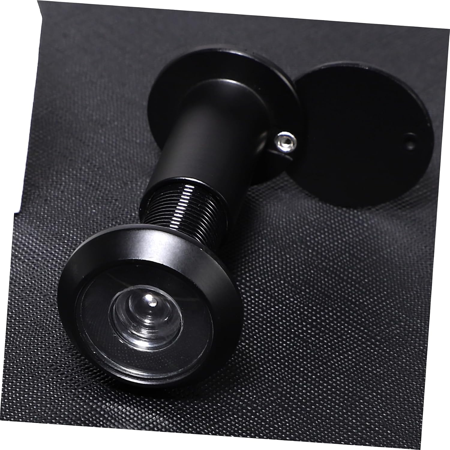 ORFOFE Black Wide Angle Door Viewer Cat Eye Peephole Front Door Peephole Cover High-Definition Lens Privacy Cover