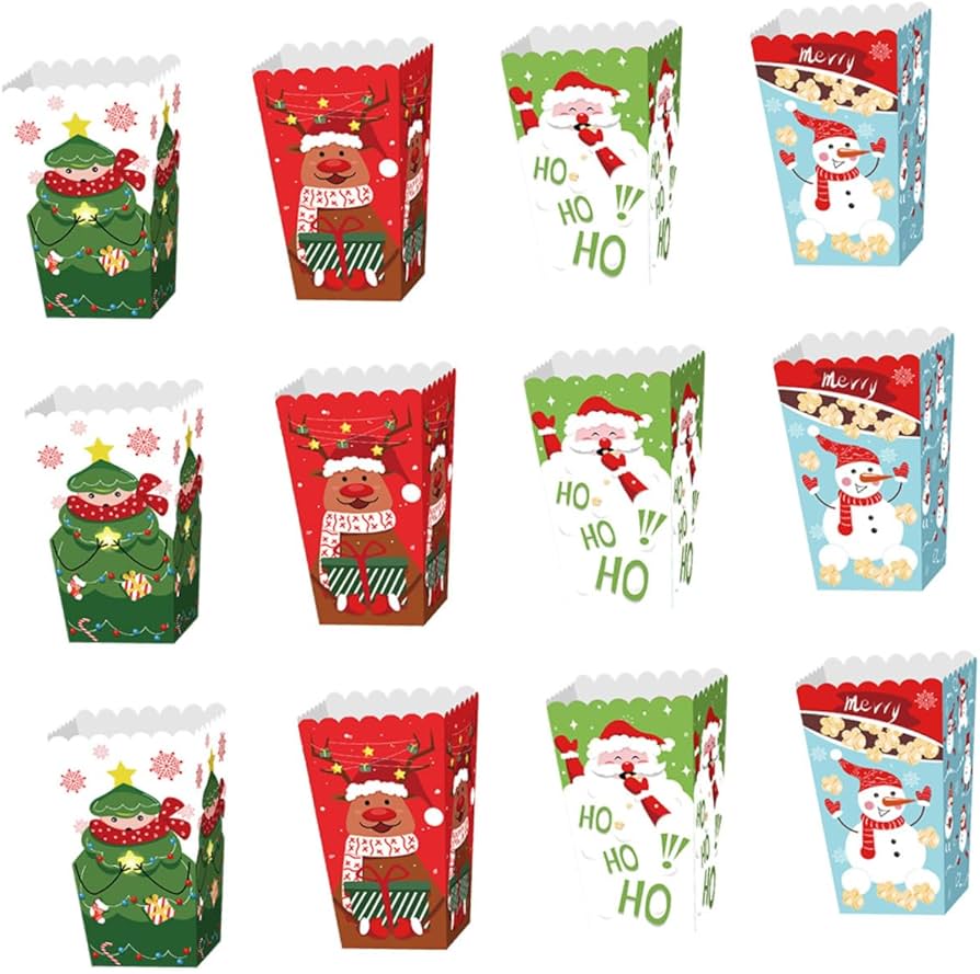 Popcorn bags christmas Clearance
