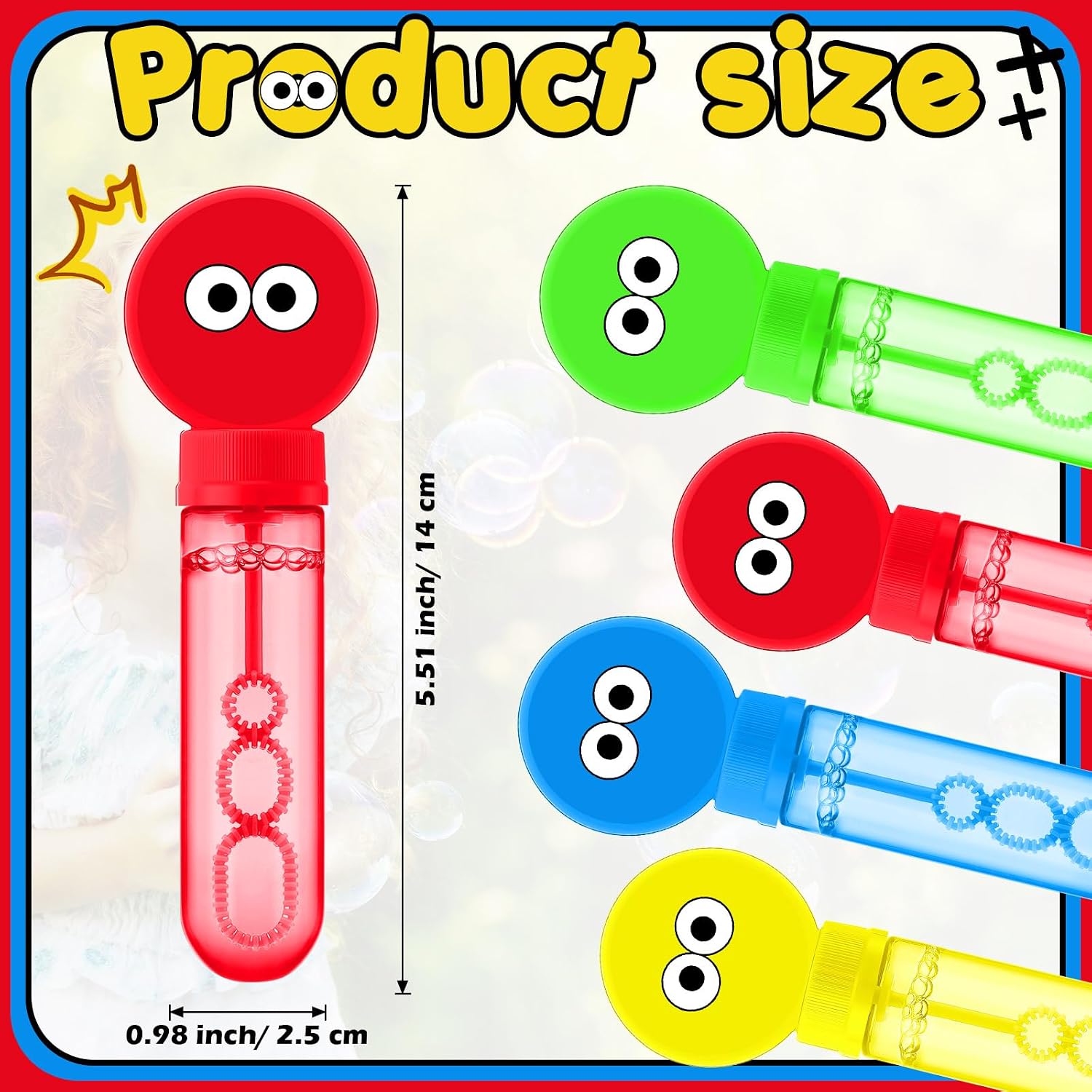 24 Pcs Street Themed Bubble Wands Colorful Mini Bubble Party Favor Toys for Kids Toddlers Birthday Goodie Bag Stuffer Filler Summer Activity Wedding Outdoor Classroom Reward Gifts