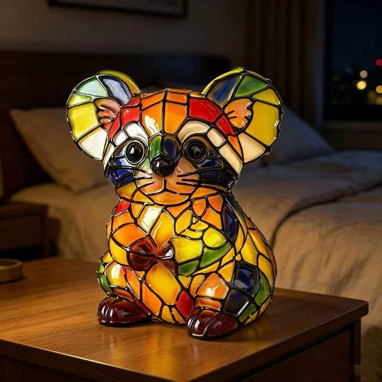 3D Koala Resin LED Night Light, Animal Decor Table Lamp 5.9 Inch