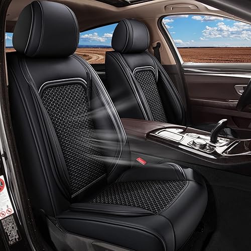 Fundas de asiento para Chevy Trailblazer 2021 2022 2023 2024  Cuero de seda de hielo fresco transpirable  Juego completo de 5 asientos  para