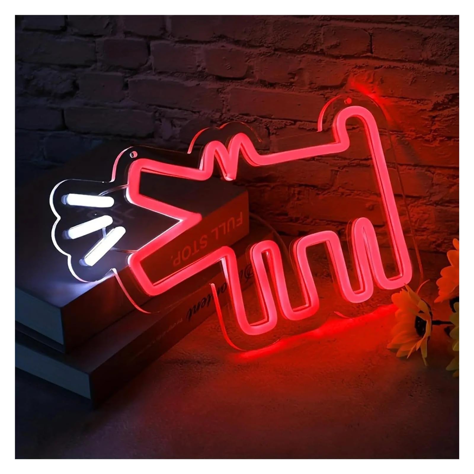 XENITE Hanging Art Neon Signs Barking Dog Neon Lichts for Home Courtyard Man Cave Game Room Decor Aesthetics Draw Birthday 33x20cm