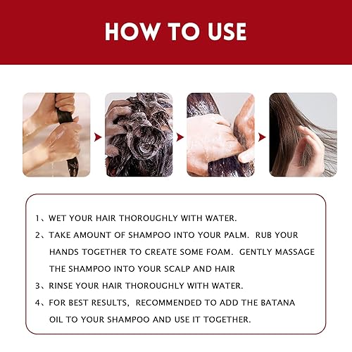 Miniatura 5 de Champú de aceite Batana para el crecimiento del cabello, champú para el cabello con aceite de batana para fortalecer y reparar el cabello dañado