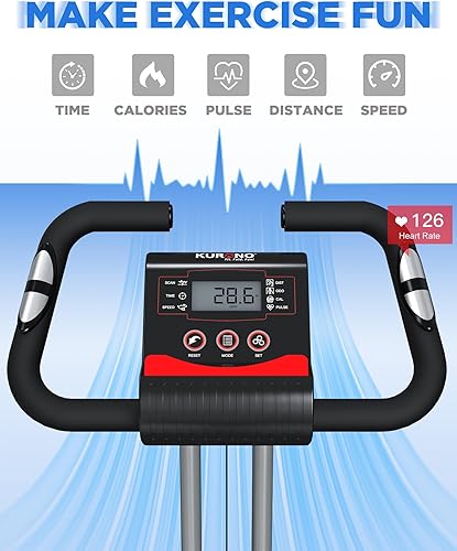 Miniatura 3 de KURONO Bicicleta estática para entrenamiento en casa  Bicicleta de ciclismo plegable 4 en 1 mejorada 2023 para personas mayores  Capacidad de 330