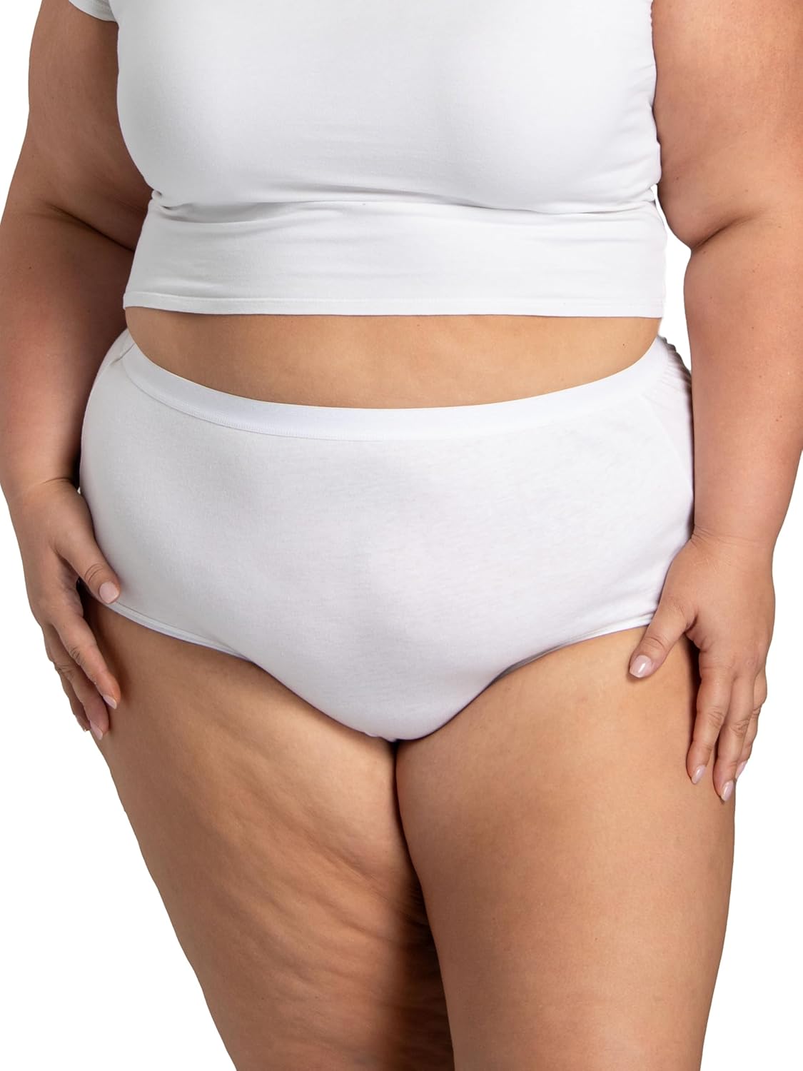 Fruit of the Loom Women's Plus Size Underwear Briefs, Fit for Me, Designed to Fit Your Curves - Image 2