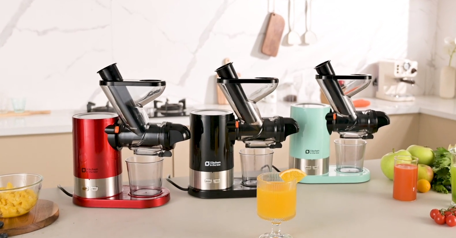 Amazon.co.jp: Kitchen in the box スロージューサー BPAフリー 低速
