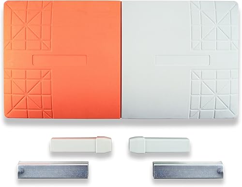 Cannon Sports Molded Rubber Double First Base Set for Baseball and Softball