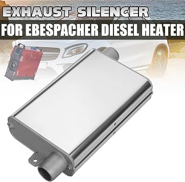 Exhaust Silencer for Parking Heating Silencer Set Exhaust Silencer Kit for Diesel Heating Diesel Heating Exhaust Pipe Silencer Auxiliary Heater for Car Exhaust Systems 24 mm