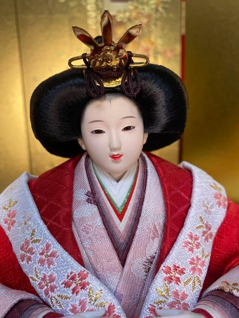 東京久月 雛人形 収納セット 東帯十二単姿 間口約59×奥行約34×高さ