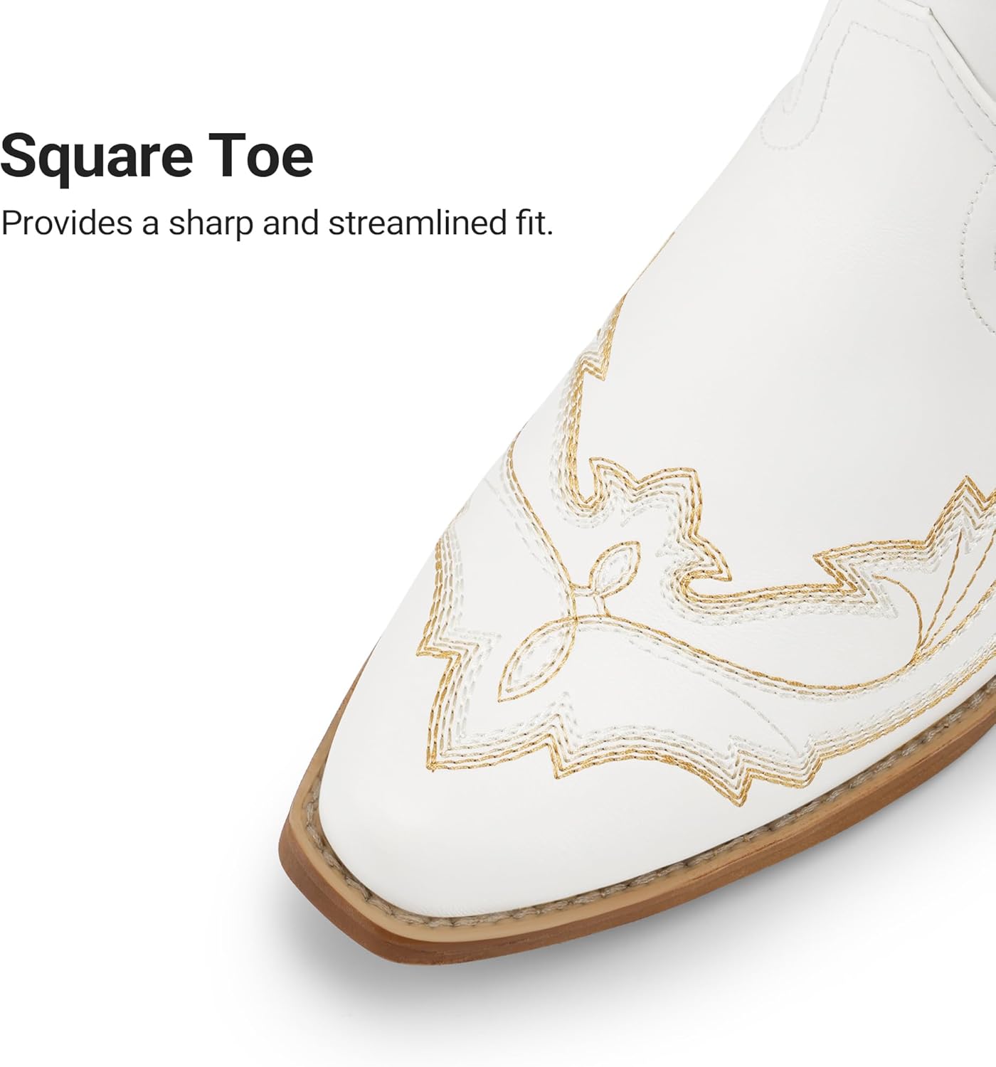 DREAM PAIRS Cowboy Knee High Boots for Women Western Retro Embroidered Cowgirl Boots Fashion Narrow Square Toe Comfortable Side Zipper Tall Boots for Ladies