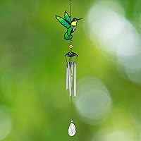 Vista 2 de Red Carpet Studios Campanilla de viento de jardín, colibrí