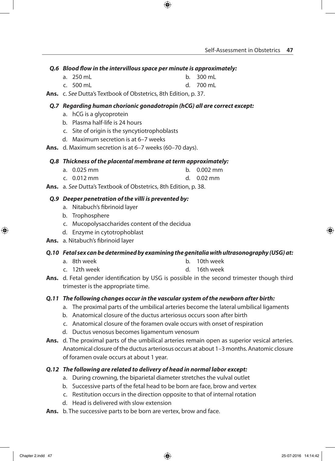 Manual of Obstetrics & Gynecology for the Postgraduates