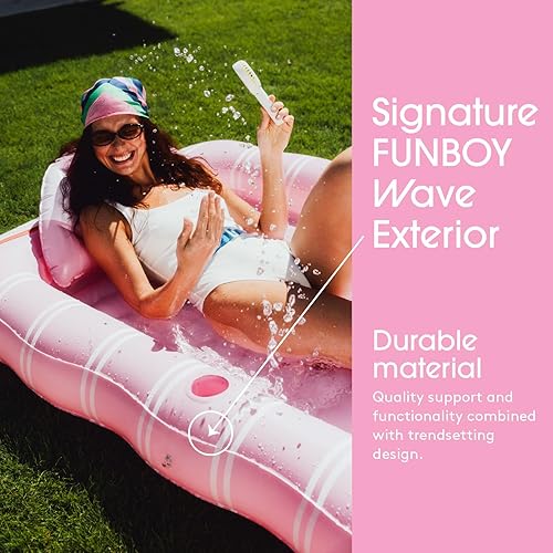 Miniatura 6 de FUNBOY Tanning Pool Lounger Float, XL 72'' x 48'' Pool Float with Custom Pillow and Large Cup Holder, Perfect for Pool or Backyard.